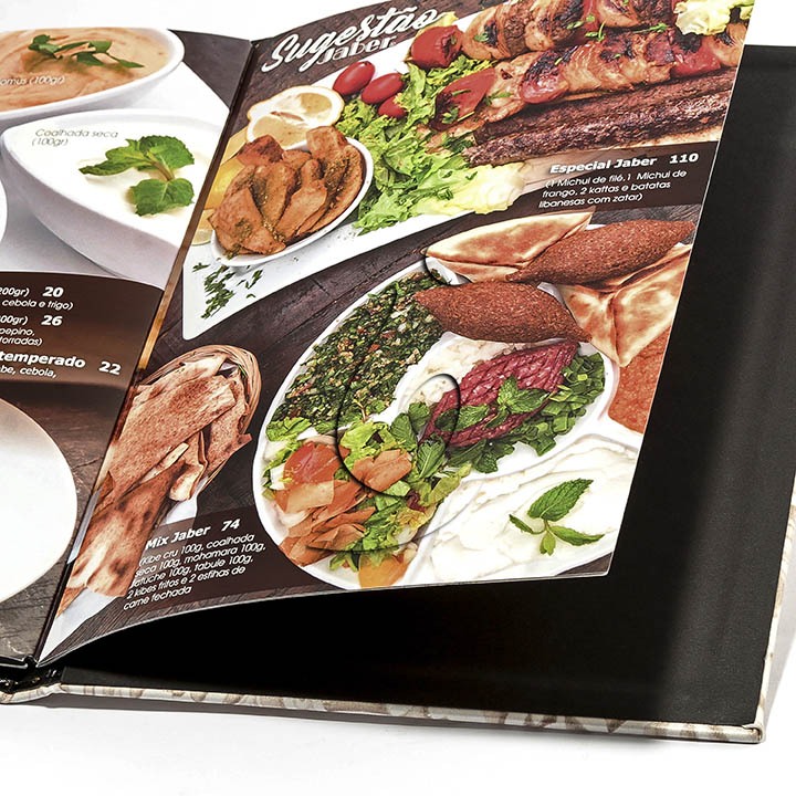 Cardápio para restaurante Jaber 133518 CID A4 5